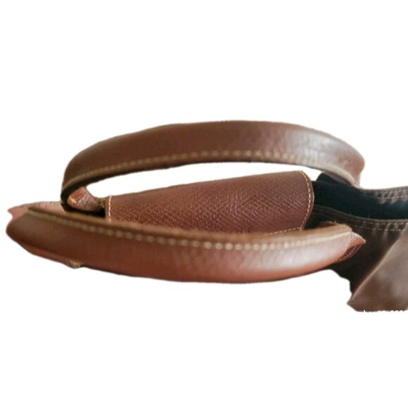 LONGCHAMP Le Pliage Mocha Nylon Leather Handbag - Picture 4 of 8